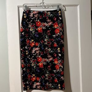 Floral Midi Skirt